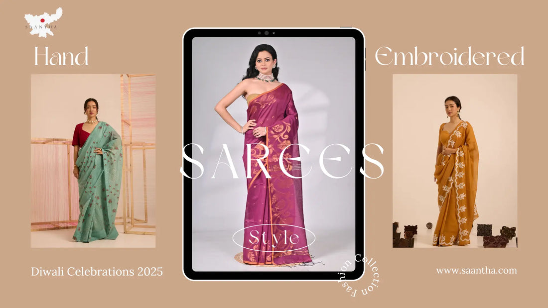 How to Style Hand-Embroidered Sarees for Diwali Celebrations