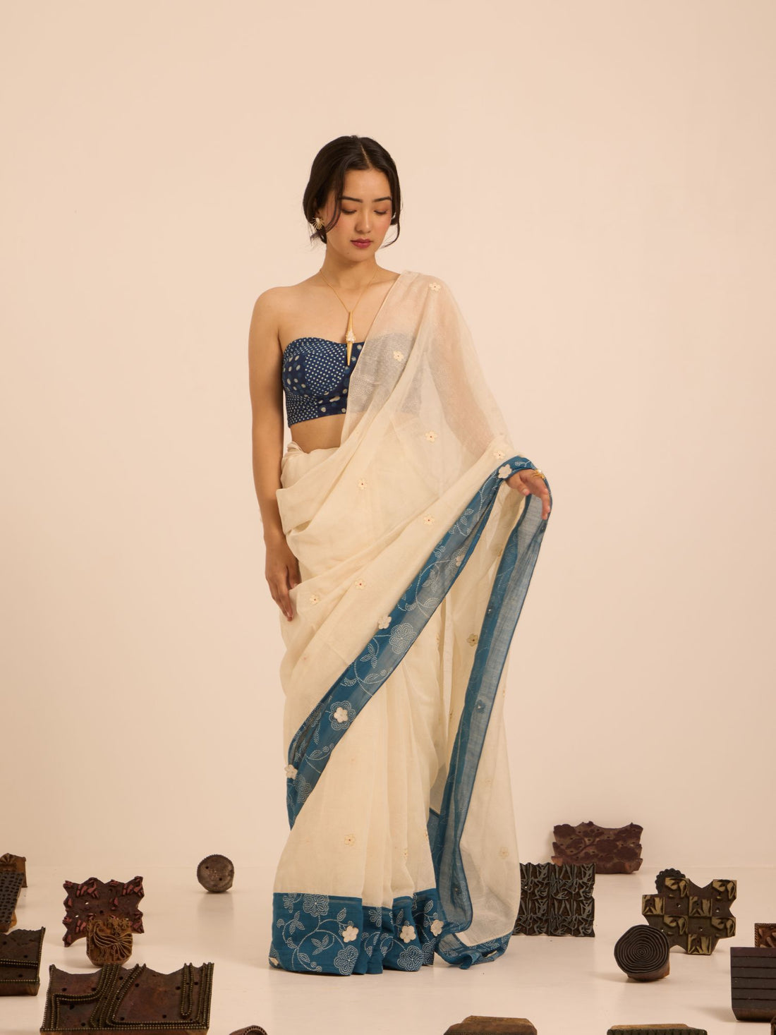 Saanjh-Savera Chanderi Saree