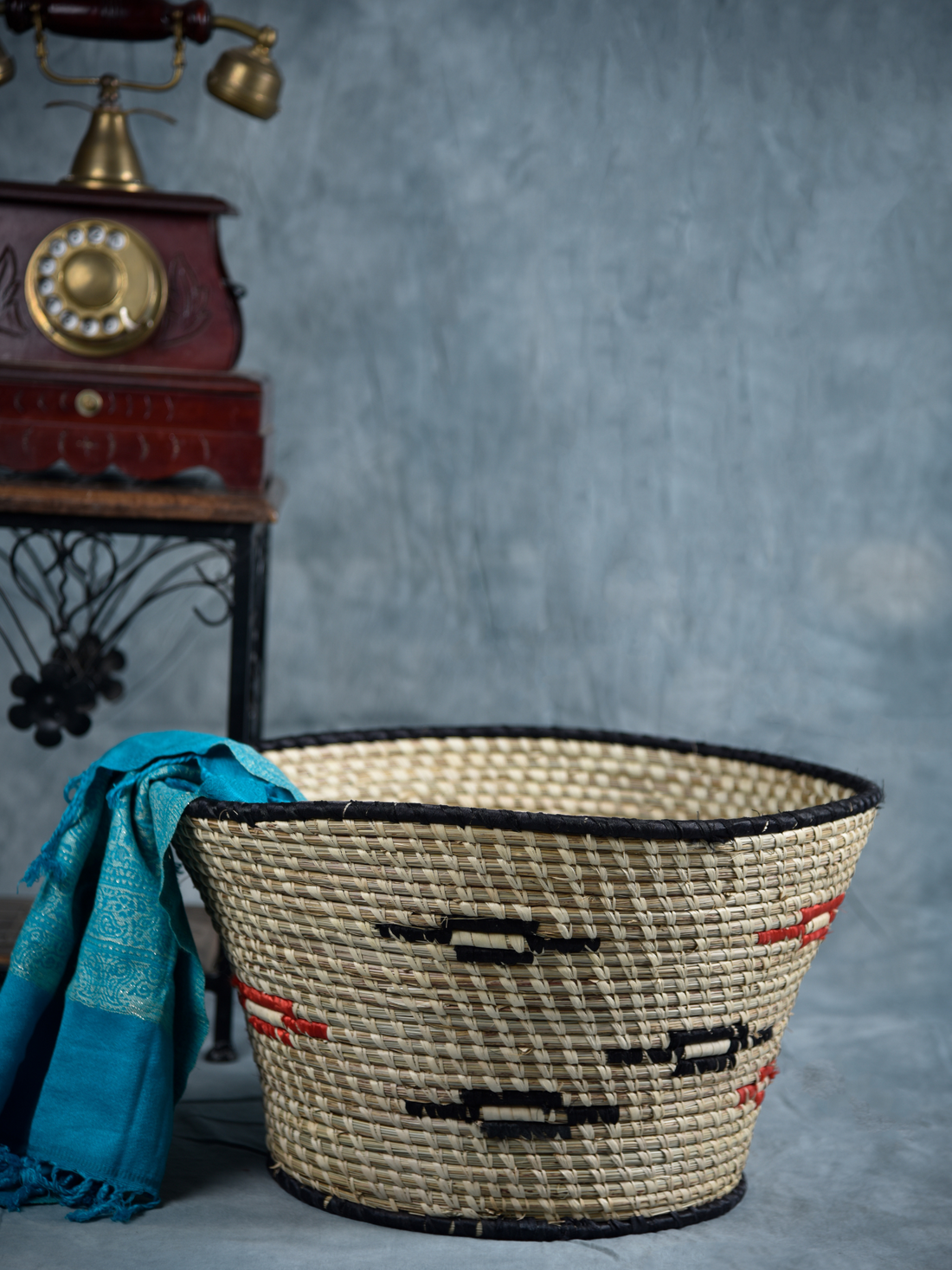 Black Motif Kanshi Whimsical Planter Basket