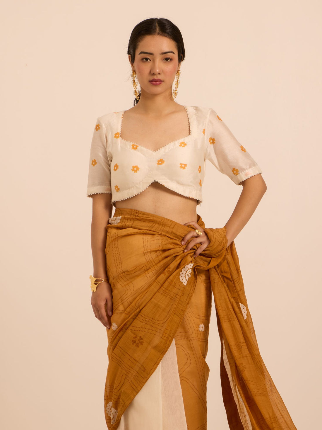 Basanti Chanderi Blouse