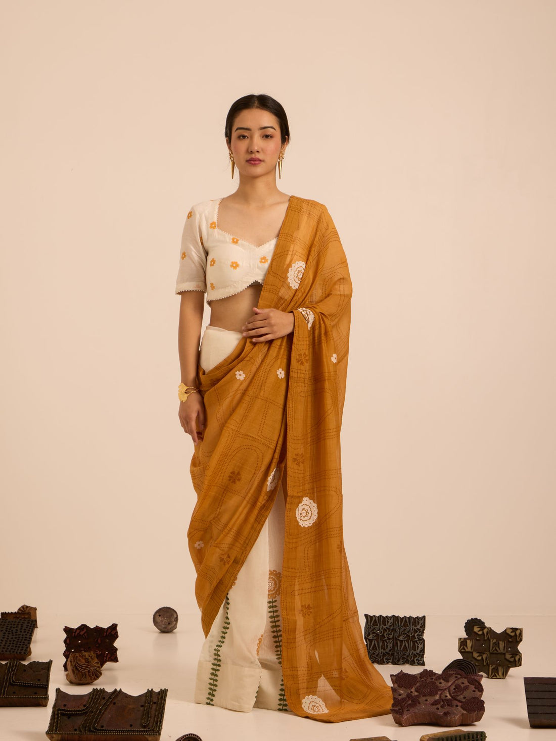Basanti Chanderi Blouse