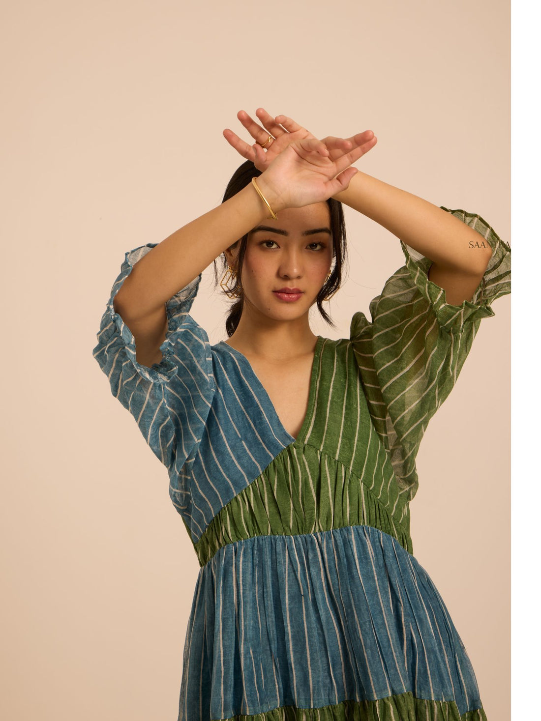 Earth & Sky Chanderi Dress