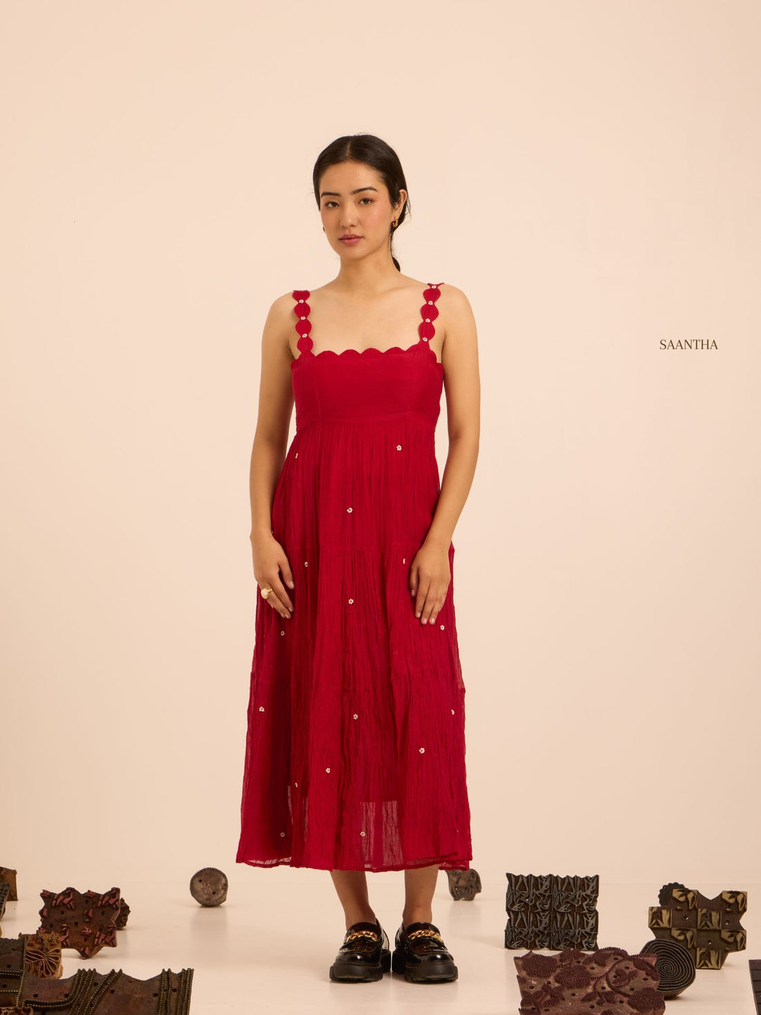 Palash Breeze Tiers Chanderi Dress