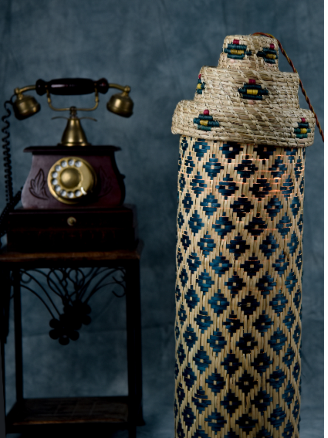 Bamboo and Kanshi Grass Lamp Tall(38 x 56 cm)