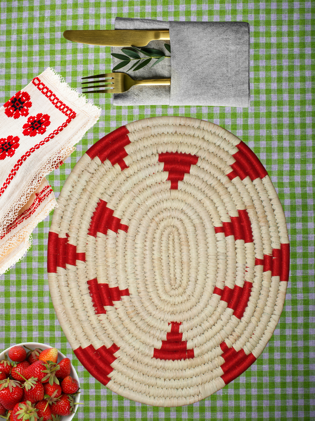 Red Grass Placemats