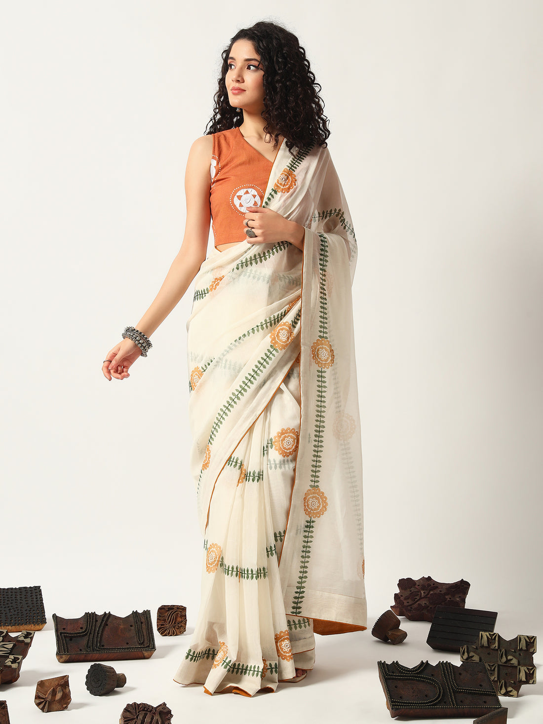 Pallavika Chanderi Saree