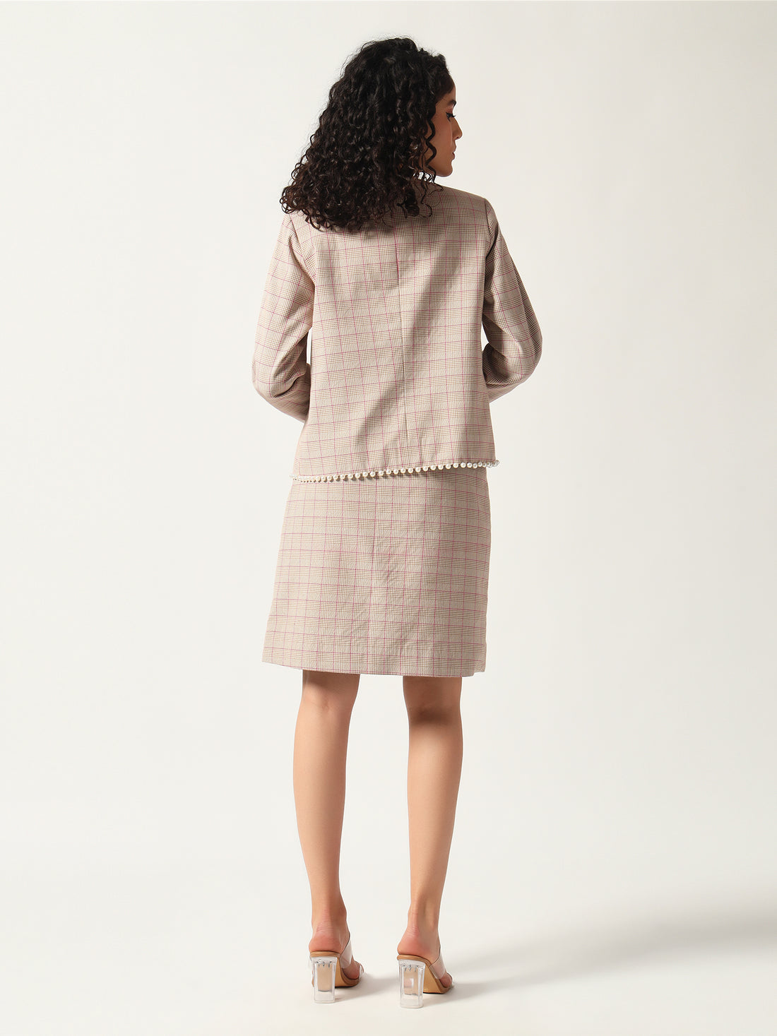 Grace Plaid Jacket Set
