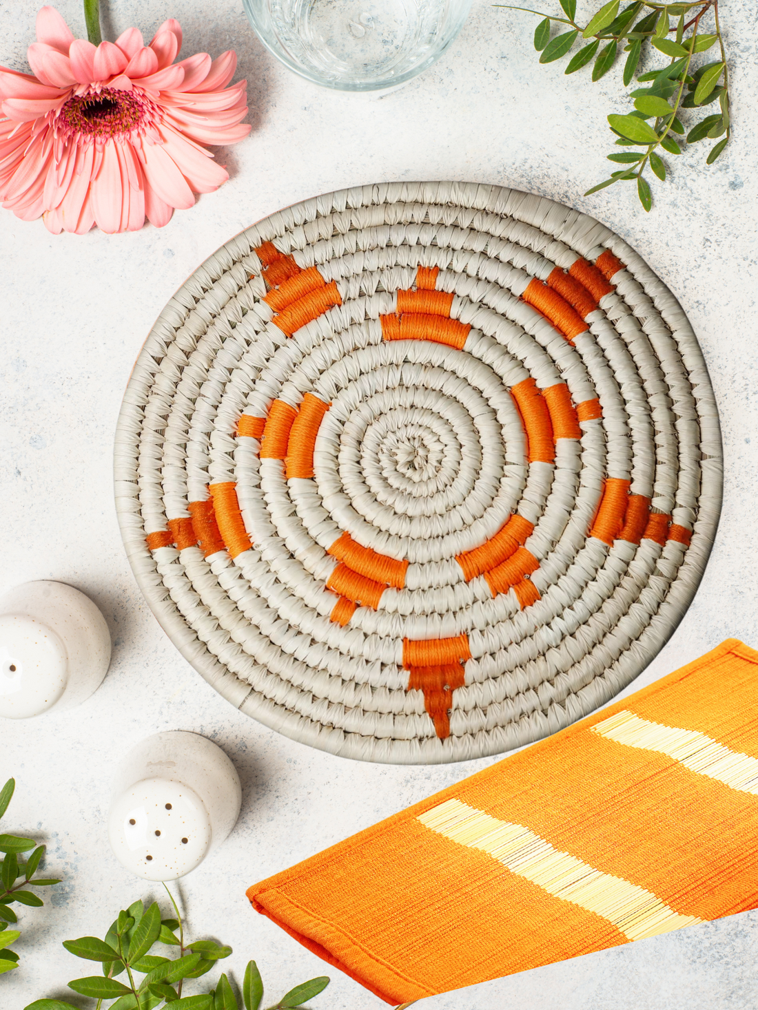 Round Trivet Mat Orange