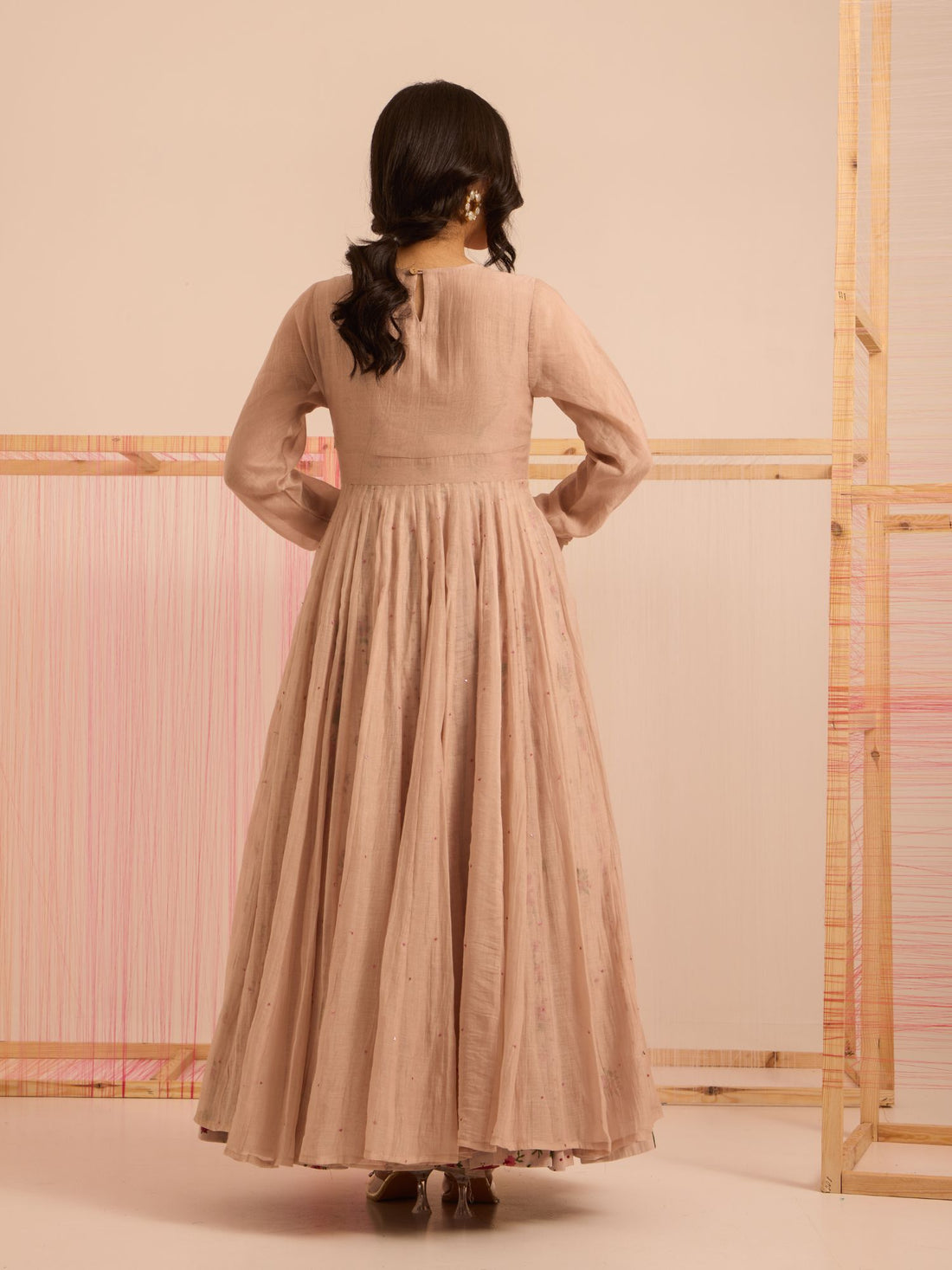 Ruhani Anarkali Jacket With Churidar Sleeves