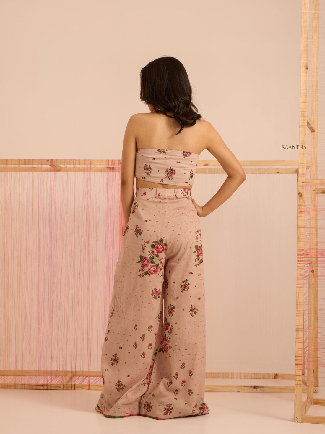 Gulaabi Nazara Corset and Pant Set