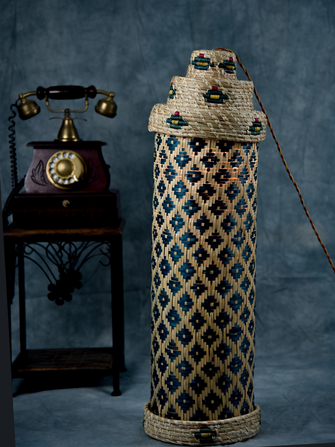 Bamboo and Kanshi Grass Lamp Tall(38 x 56 cm)