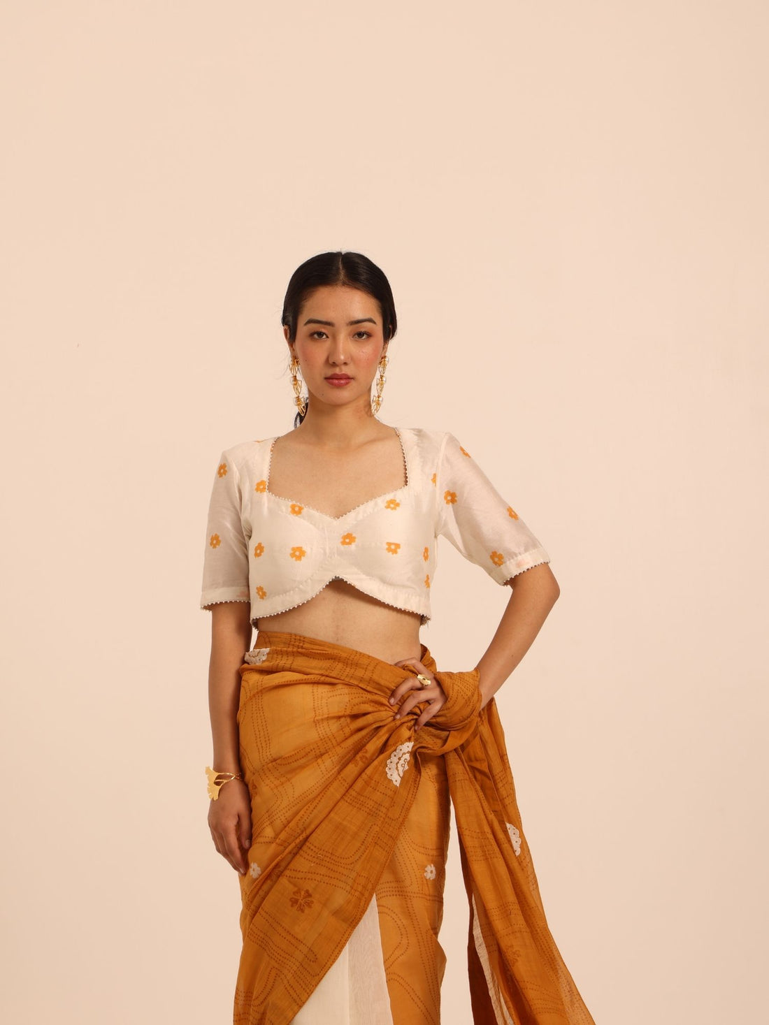 Basanti Chanderi Blouse