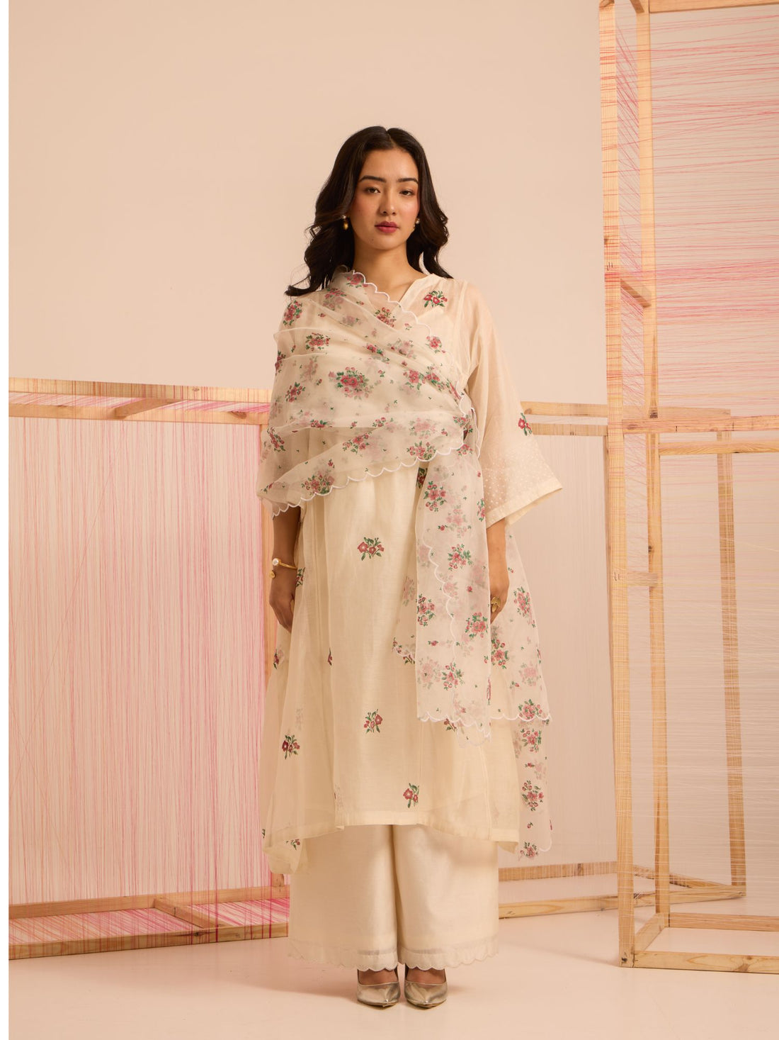 Noor Chanderi Kurta Set