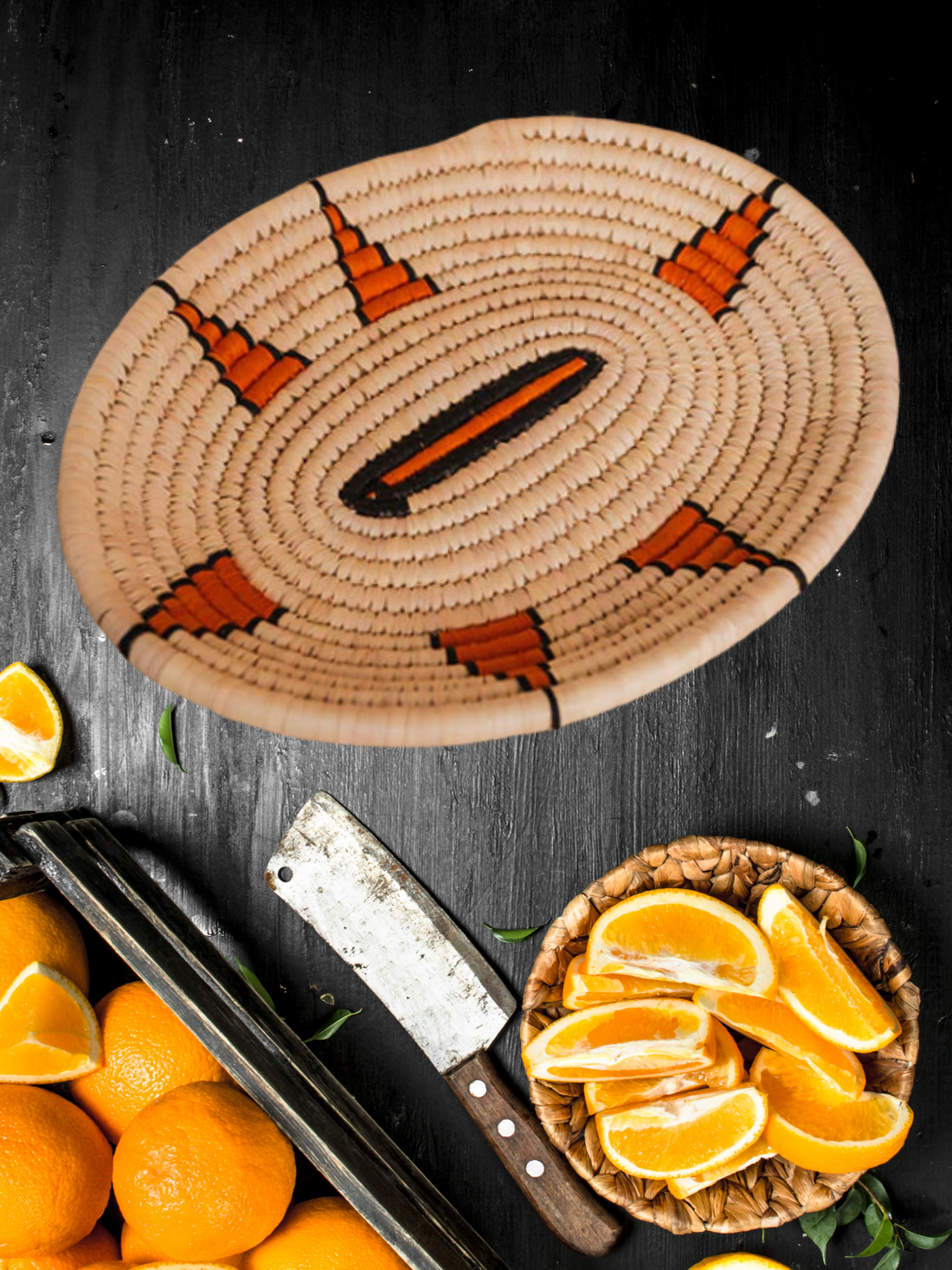 Kraftribe Handmade Kanshi and Palm Tray