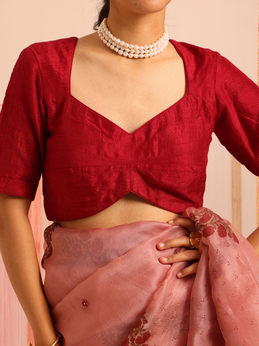 Nazneen Dupion Silk Blouse