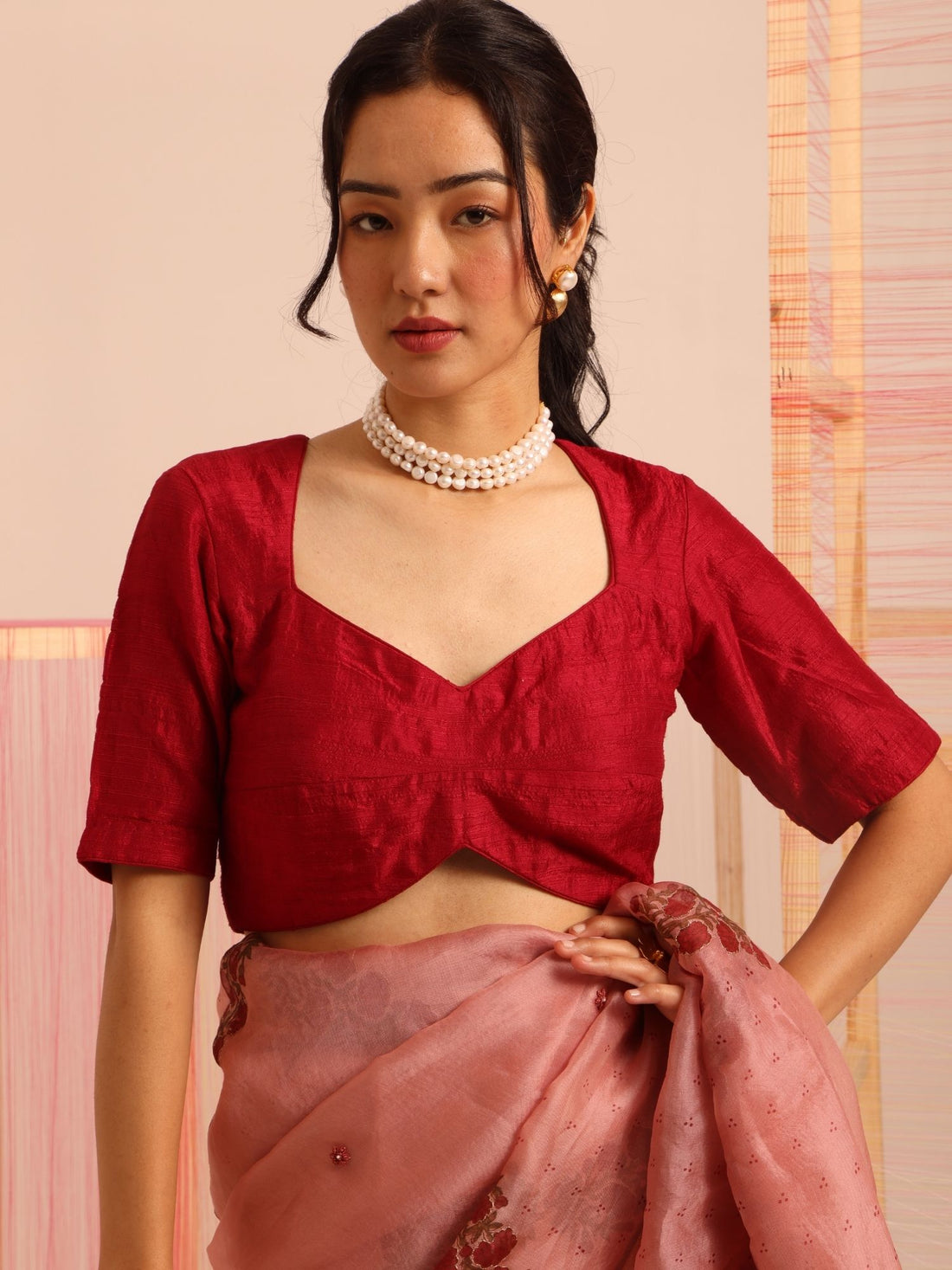 Nazneen Dupion Silk Blouse