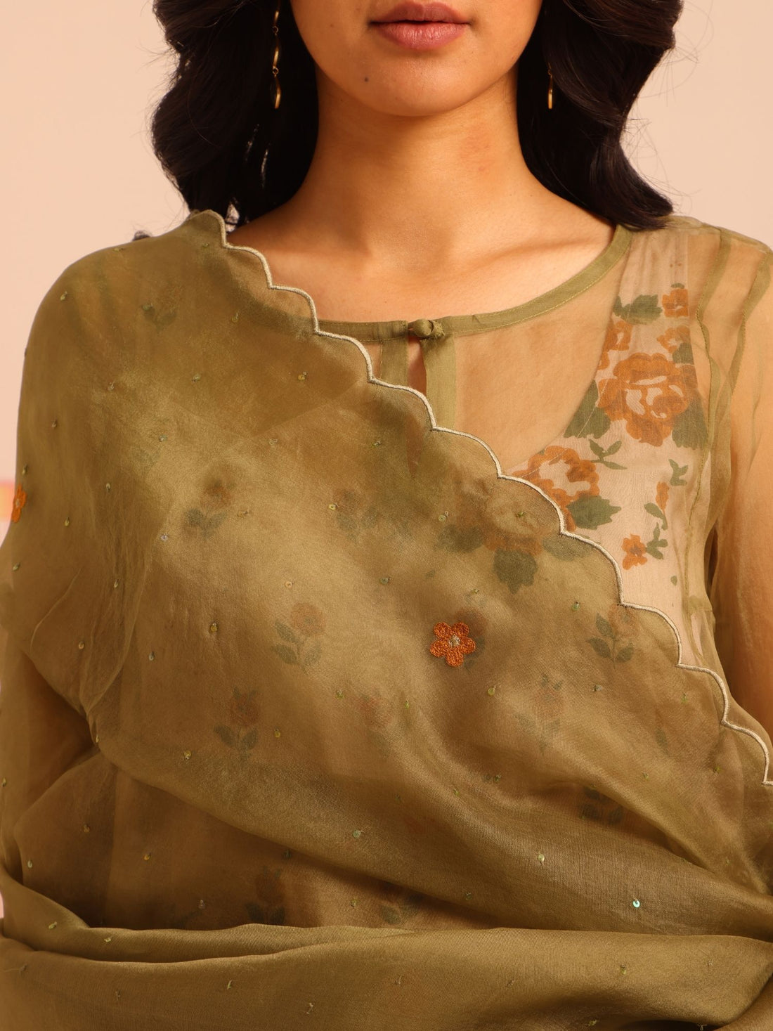 Gulrez Organza Kurta Set