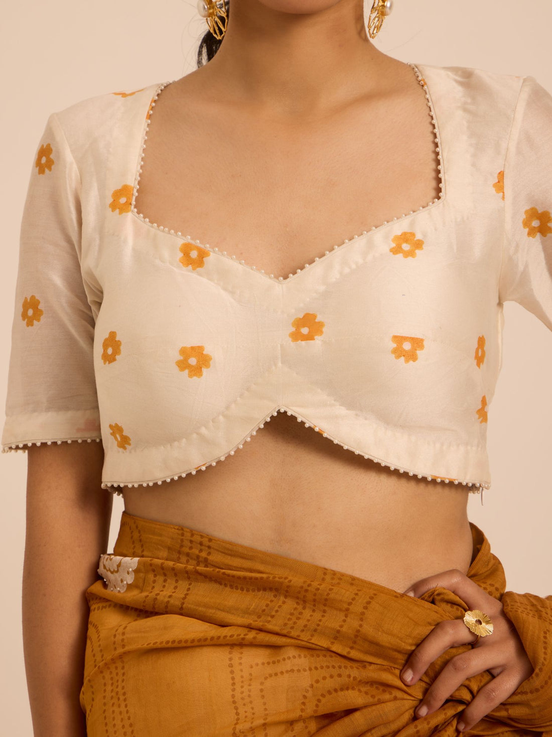 Basanti Chanderi Blouse