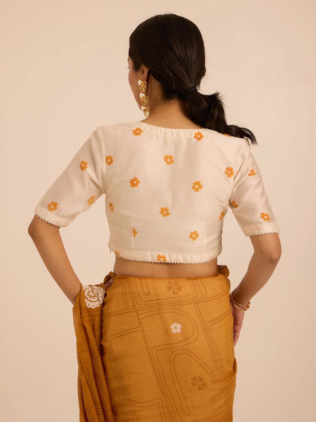 Basanti Chanderi Blouse