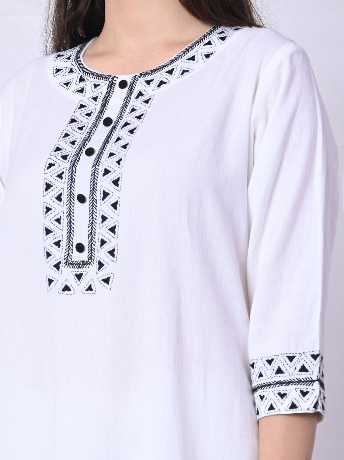 Charcoal Mystique Cotton Kurta Set