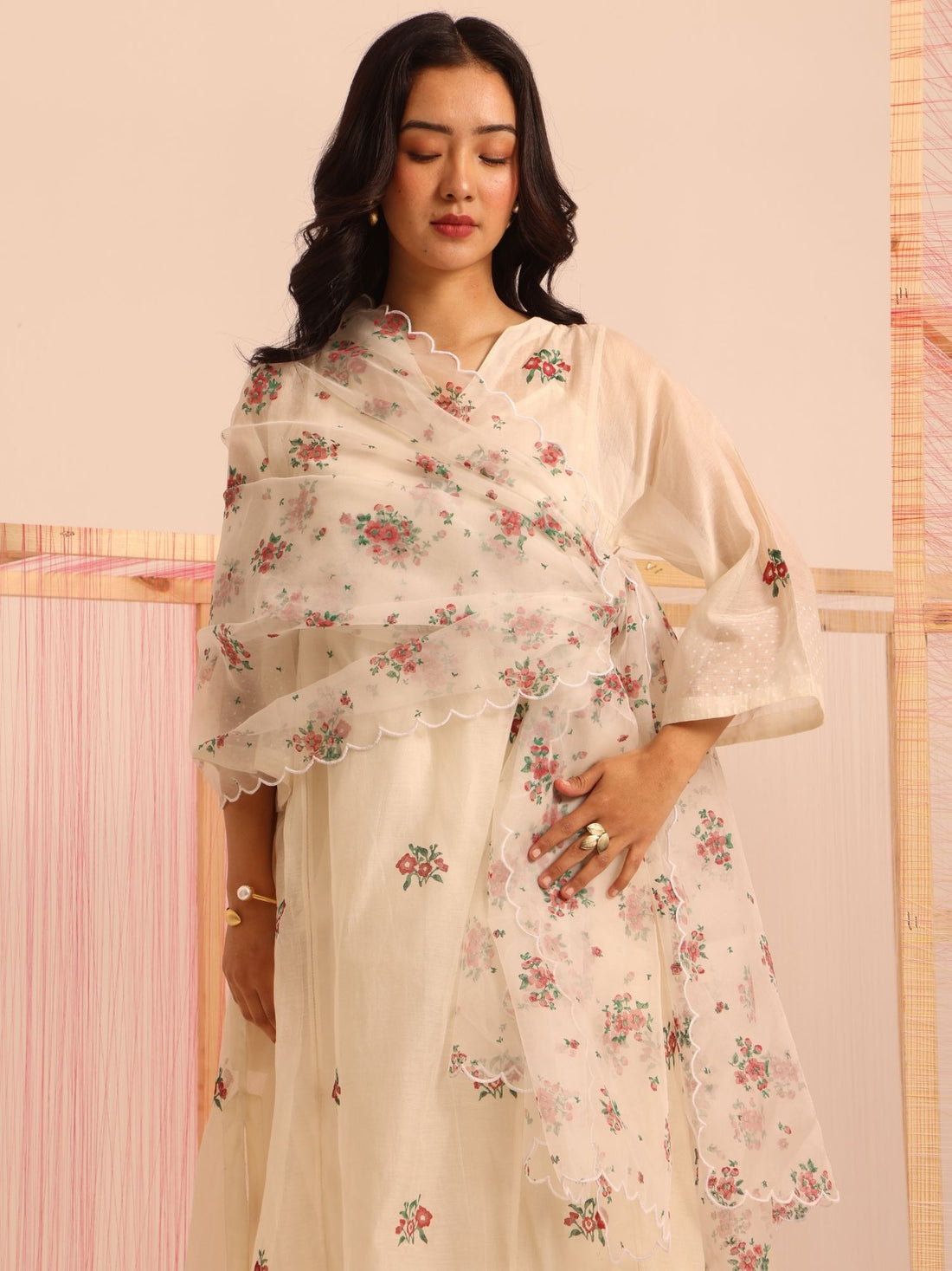Noor Chanderi Kurta Set