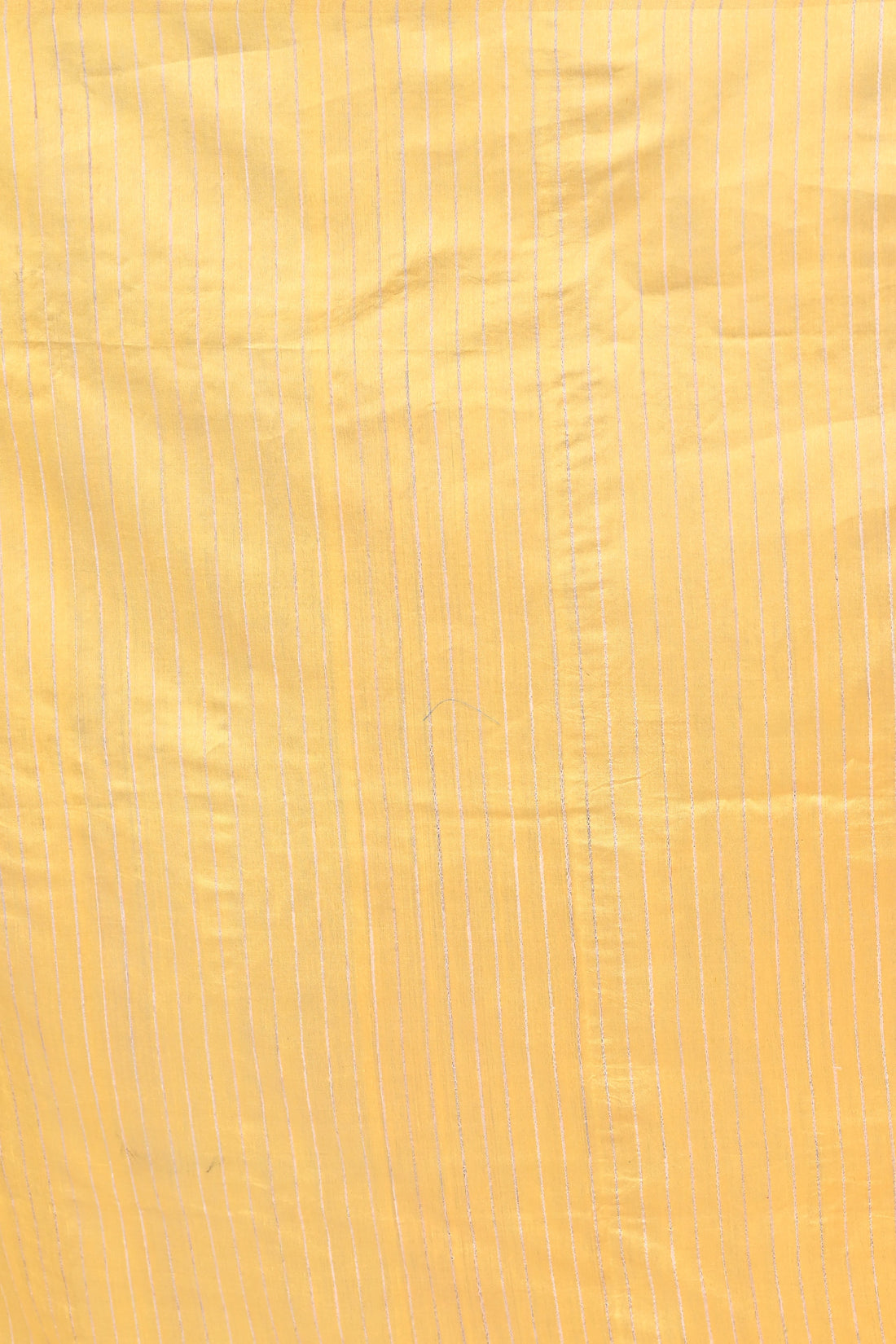 Yellow Tussar Staple Handloom Saree with Contrast Beige Pallu