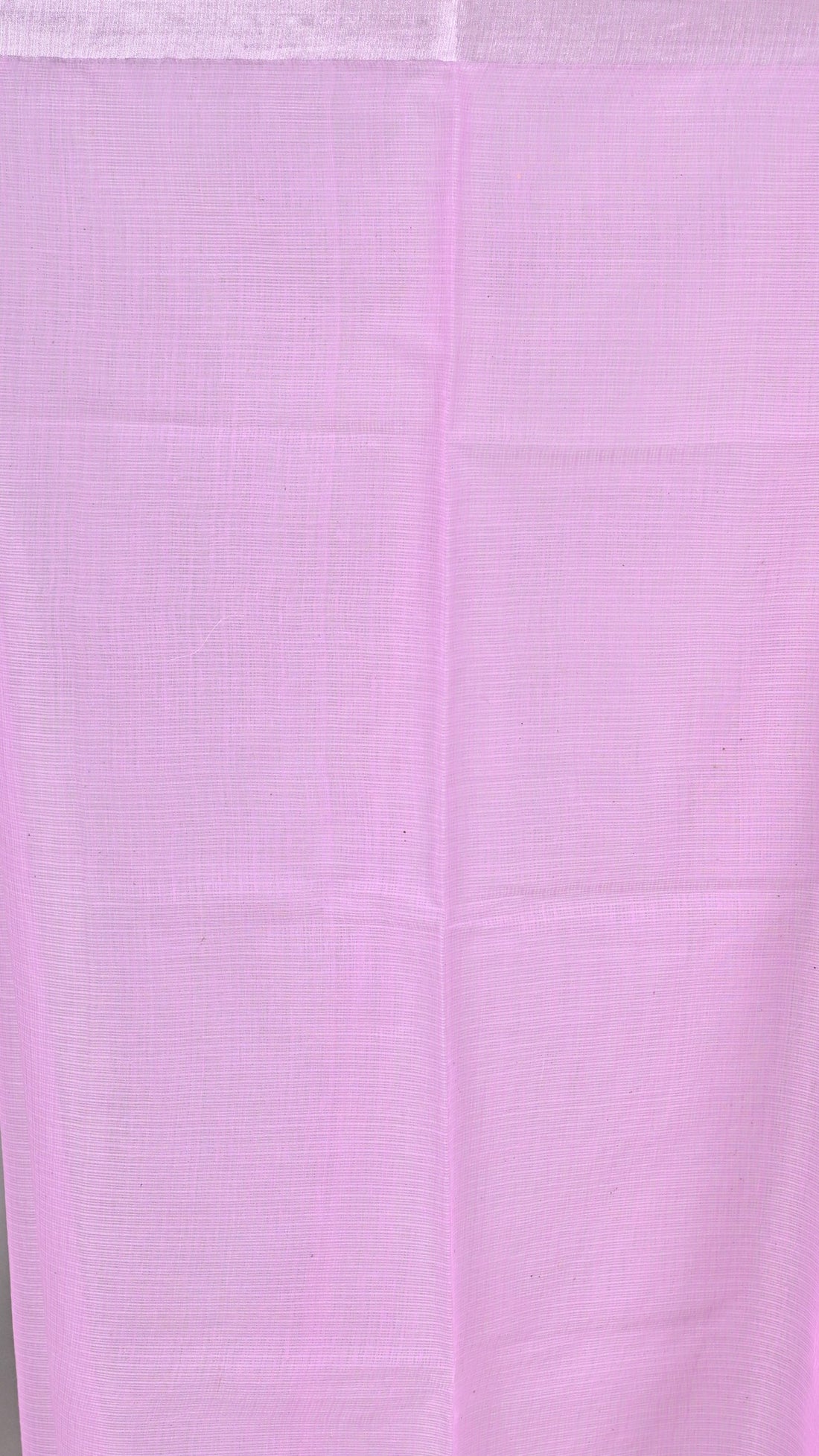 Lavender Kota Doria Saree with White Thread Embroidery