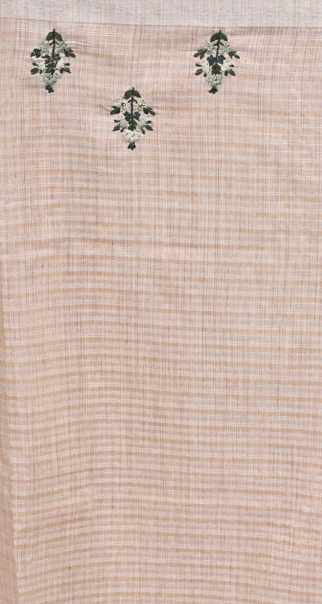 Premium Linen Tissue Saree with Intricate Embroidery