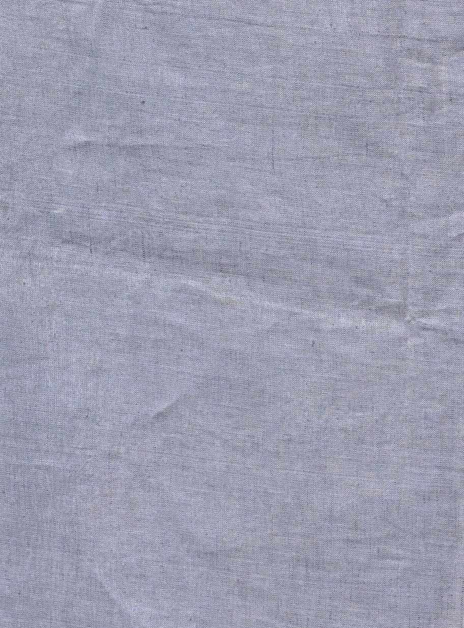 Linen Saree in Steel Grey with Subtle Thread Detailing