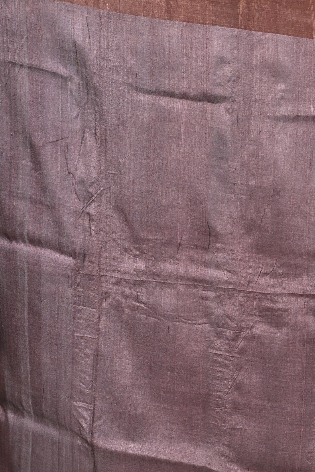 Handloom Tussar Saree in Chocolate Brown with Tribal-Inspired Motifs