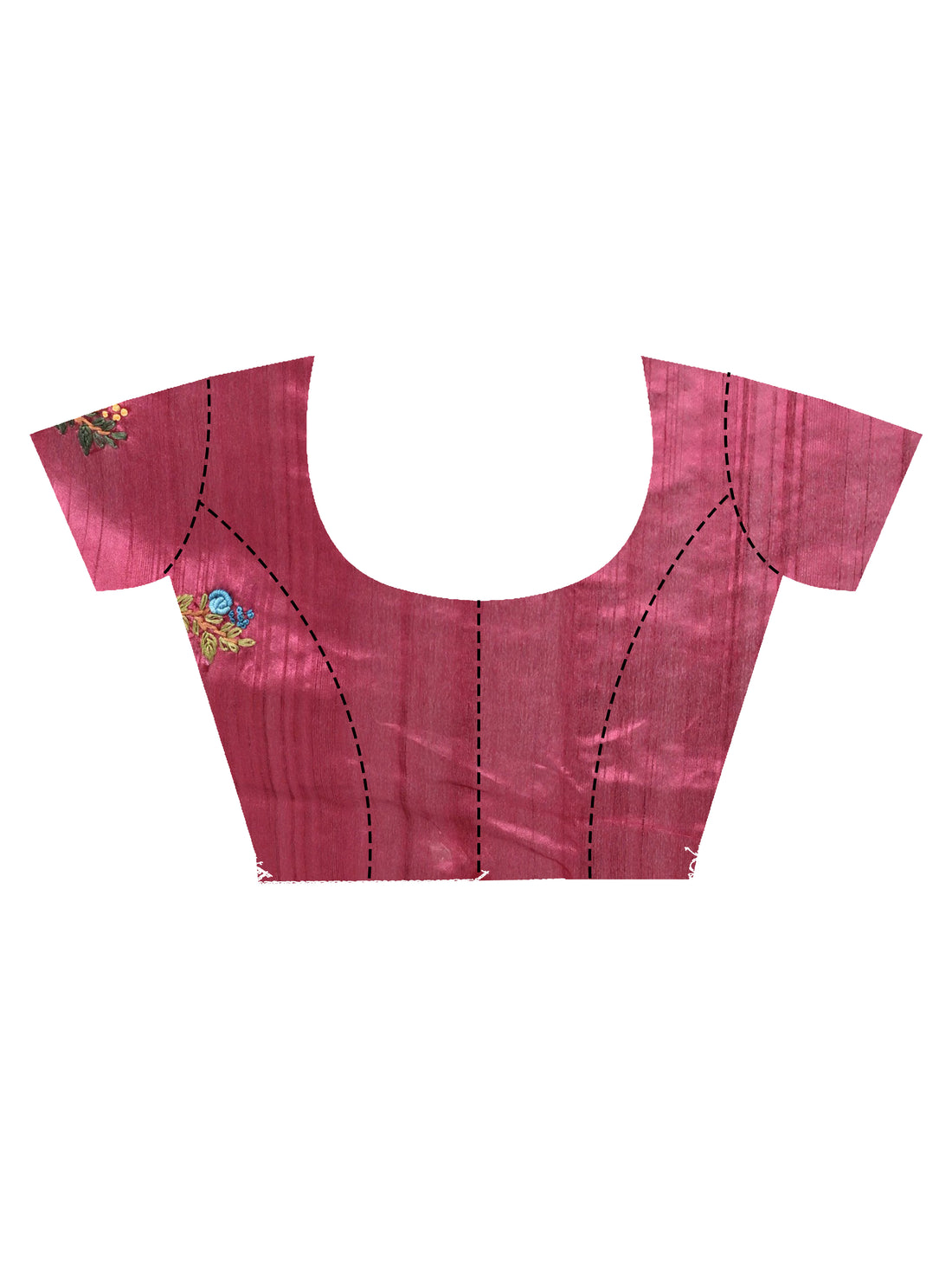 Wine Silk Blend Premium Saree with Hand Embroidery