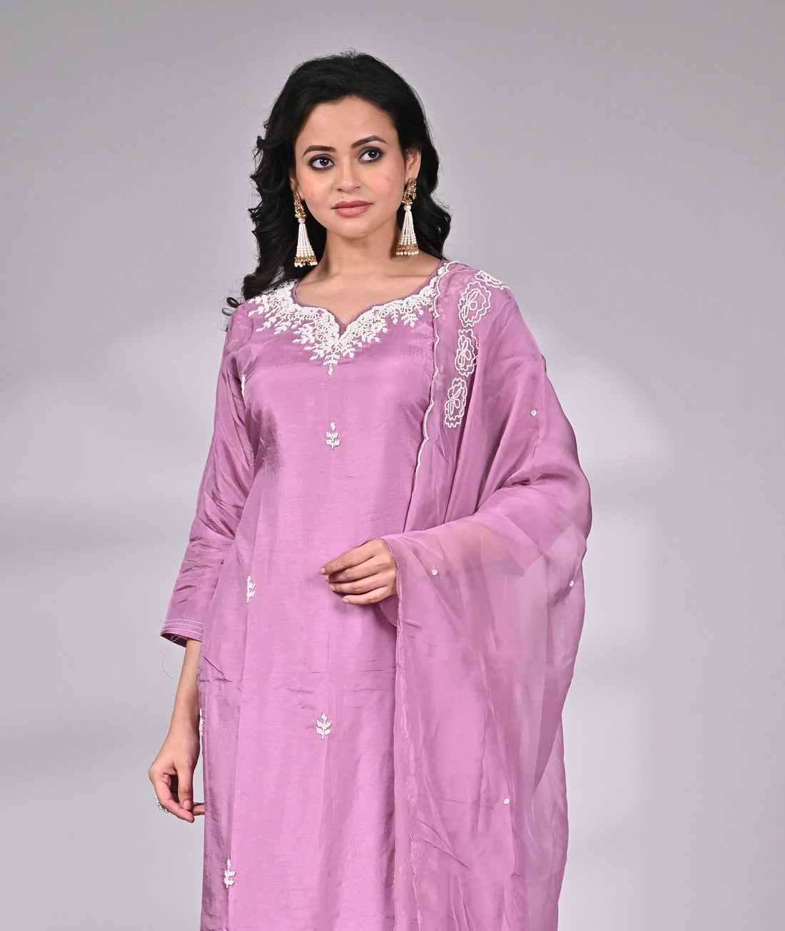 Rose Pink Cotton Linen Suit Set