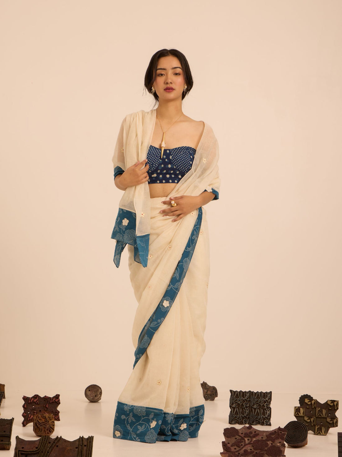Saanjh-Savera Chanderi Saree