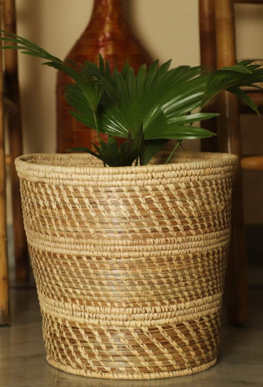 100% Natural Kanshi Grass Basket