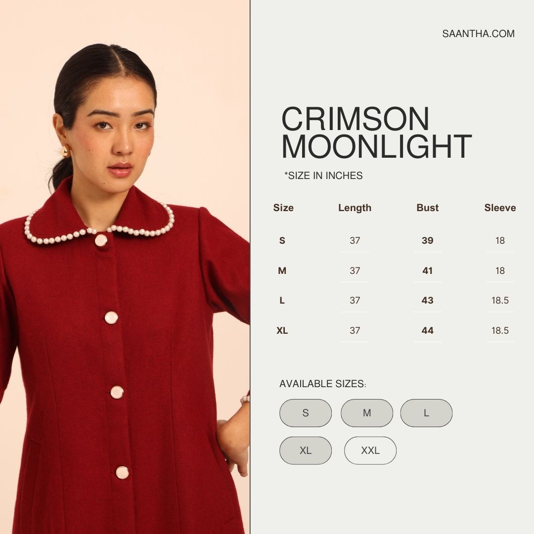 Crimson Moonlight Winter Jacket