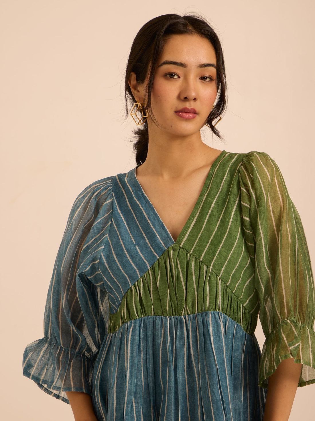 Earth & Sky Chanderi Dress