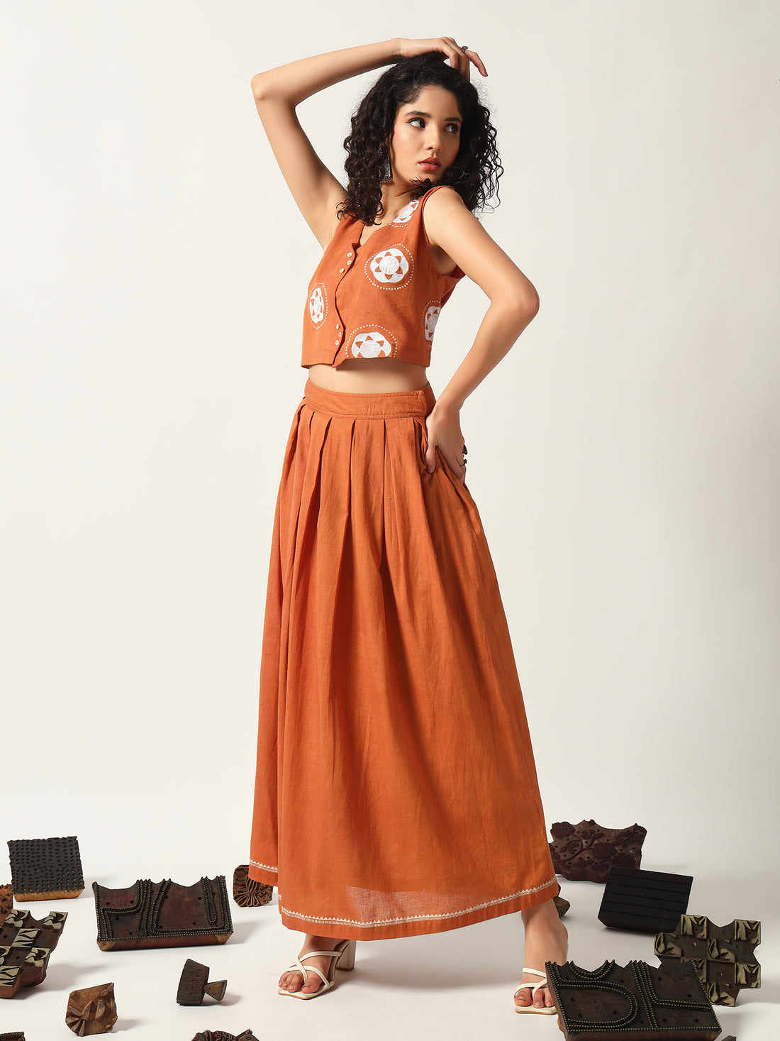 Kohbar Kala Cotton Co-Ord Set