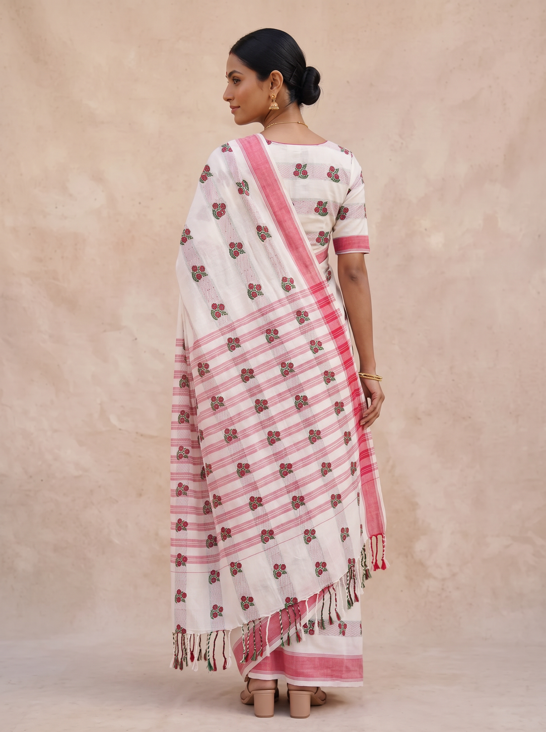 SARNA JOOHI BUTA SAREE(COTTON WEAVE SAREE-2)