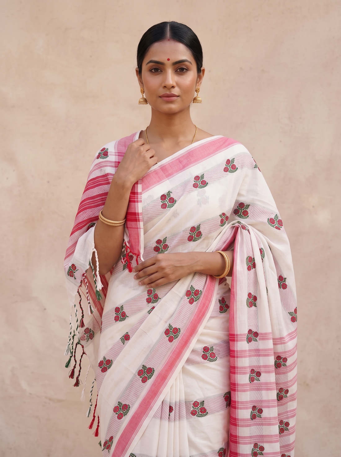 SARNA JOOHI BUTA SAREE(COTTON WEAVE SAREE-2)