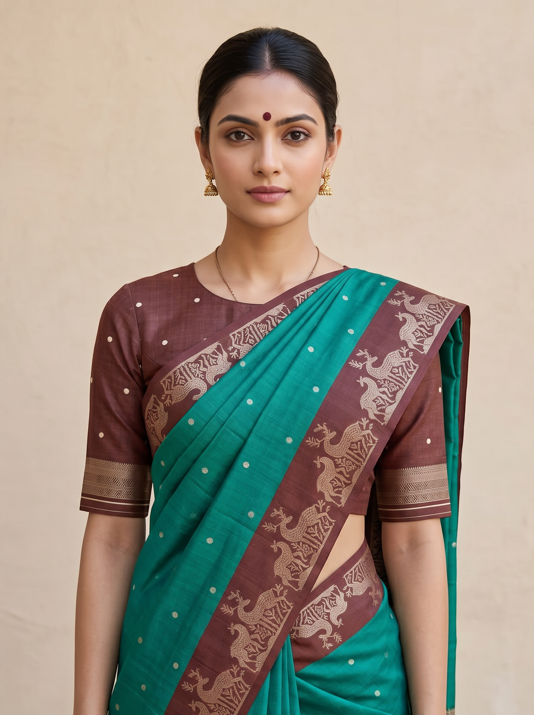 Saantha Signature|Blue Cotton Silk Weave Saree