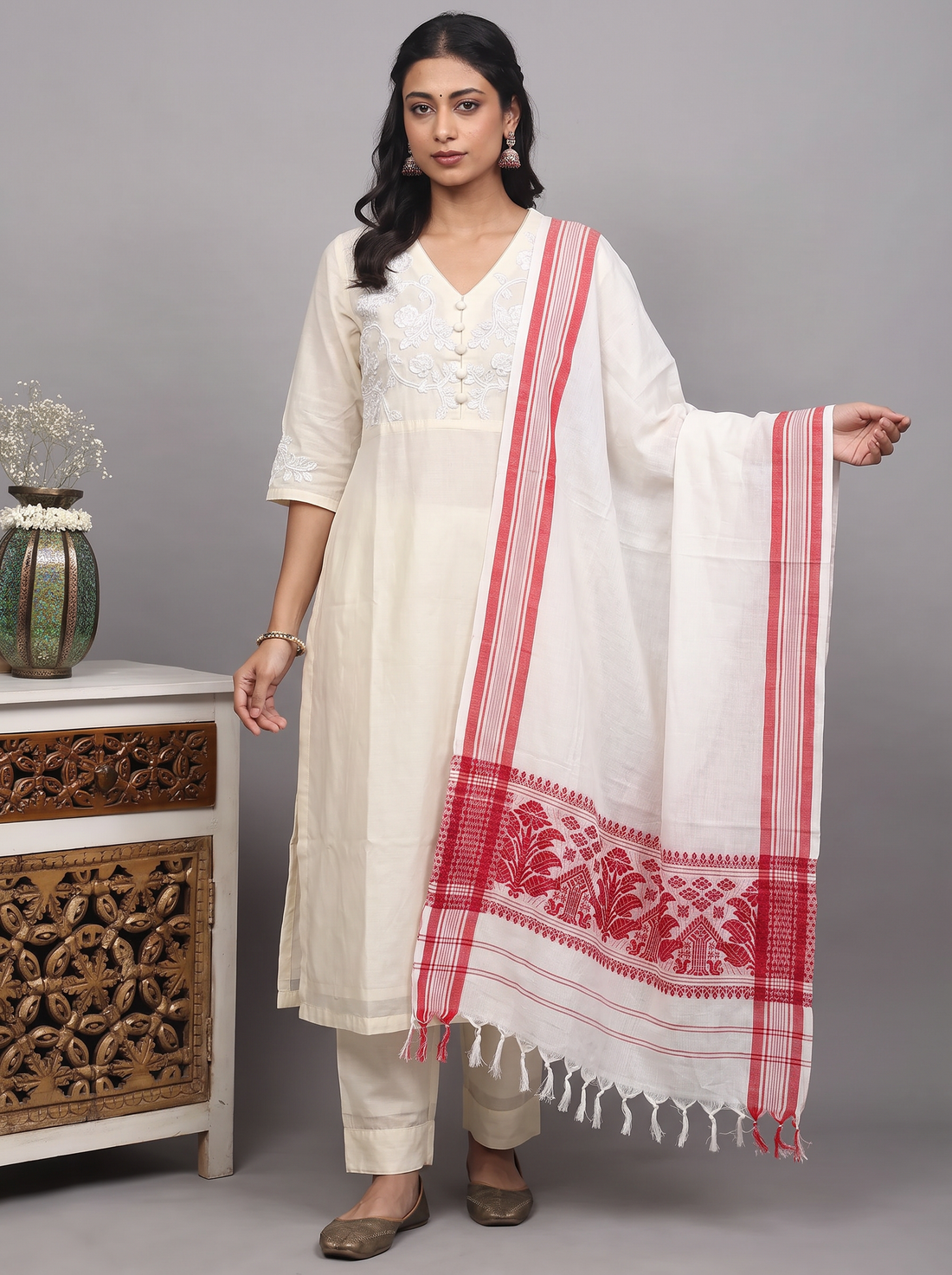 TIGER ASSAMI GAMCHHA(COTTON WEAVE GAMCHA-3)