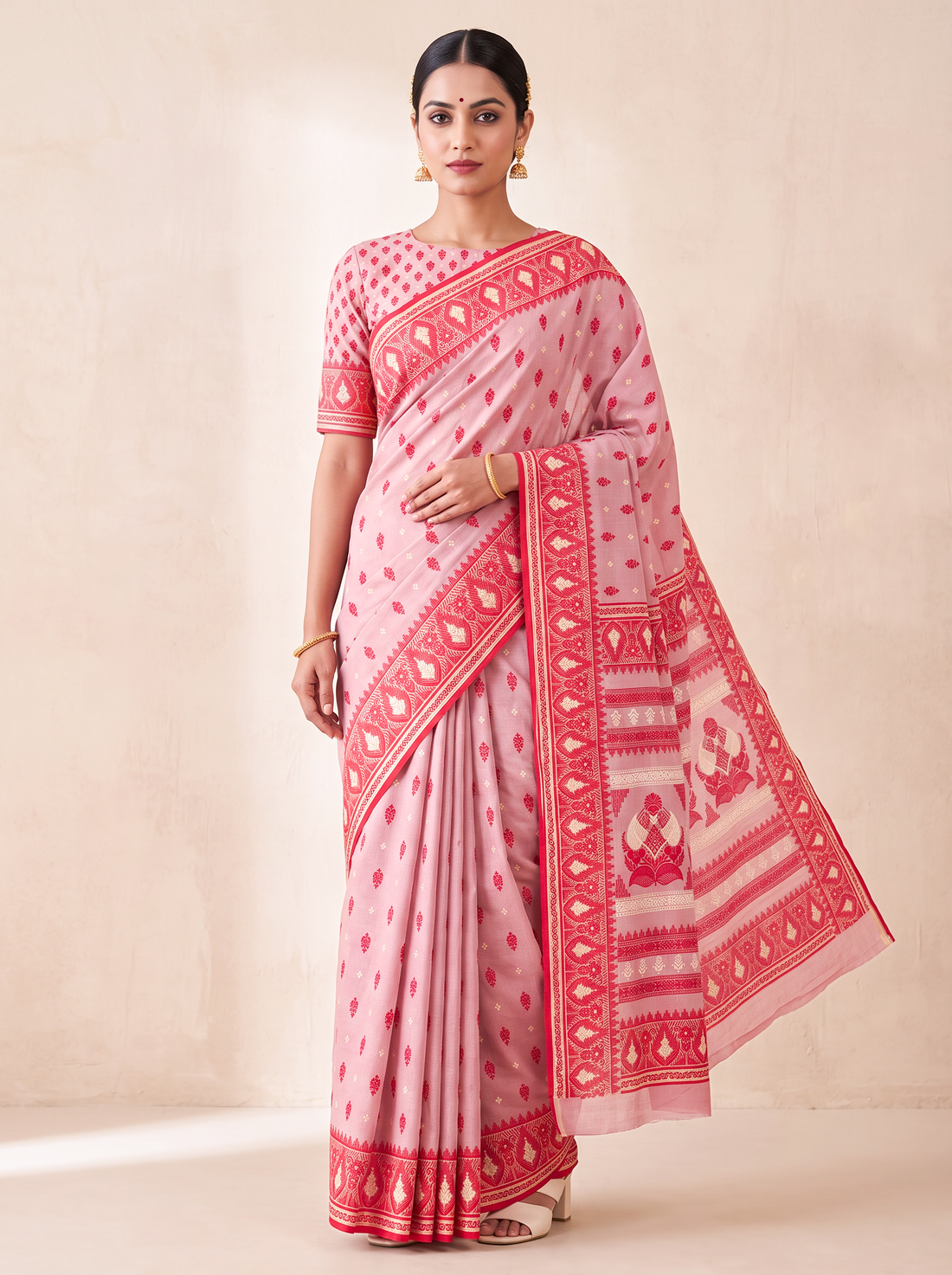 SARNA BOOTI SAREE(Cotton Weave Saree-2)
