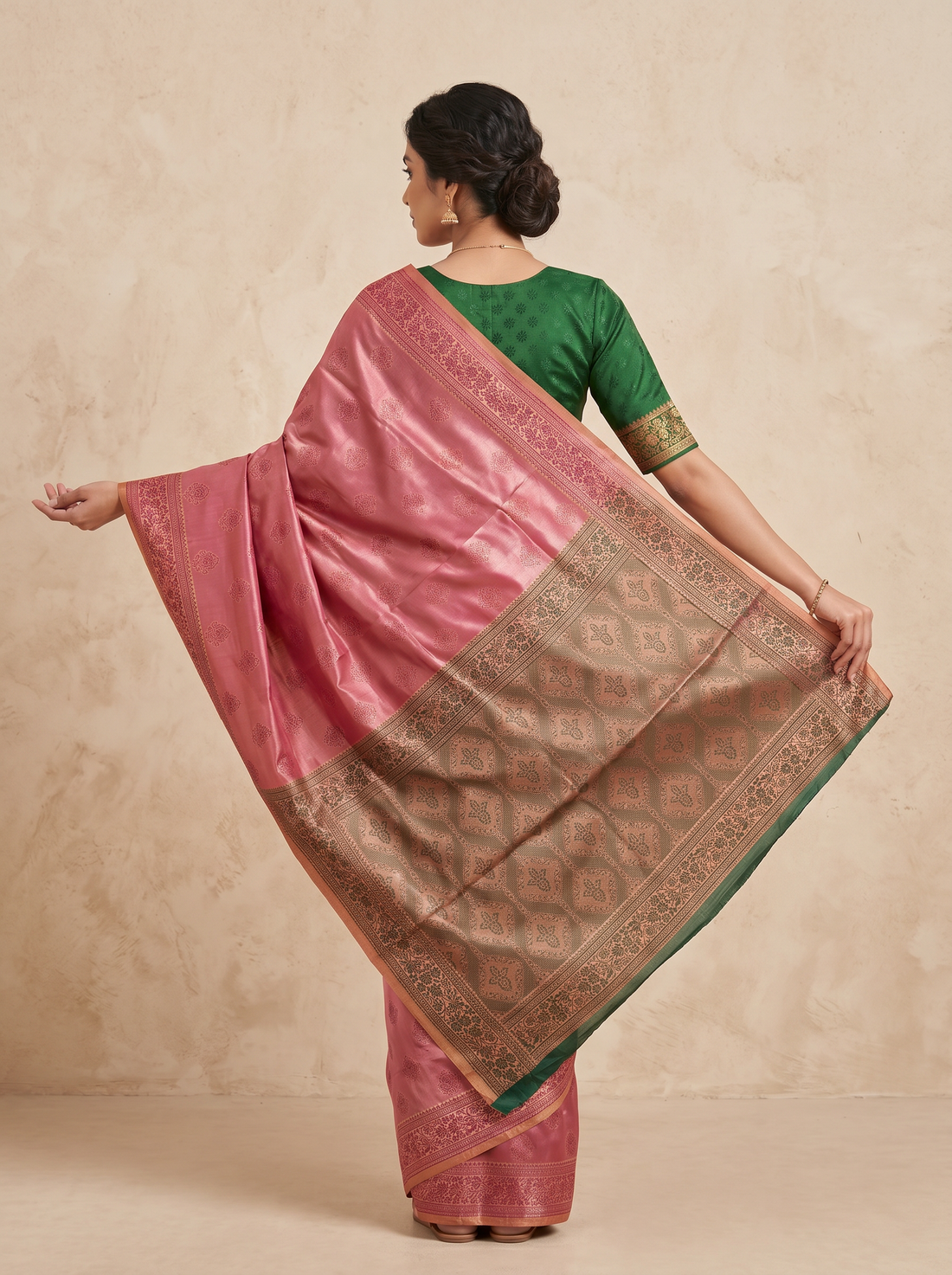 Saantha Signature|Light Purple Blended Silk Zari Work Saree