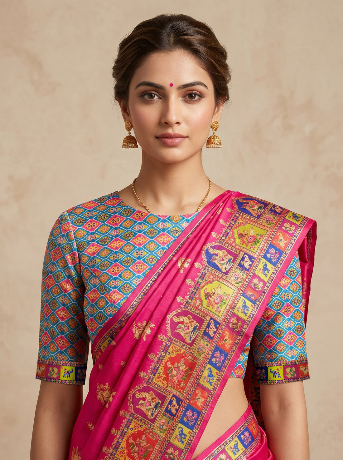 Red Semi Silk Weave Saree