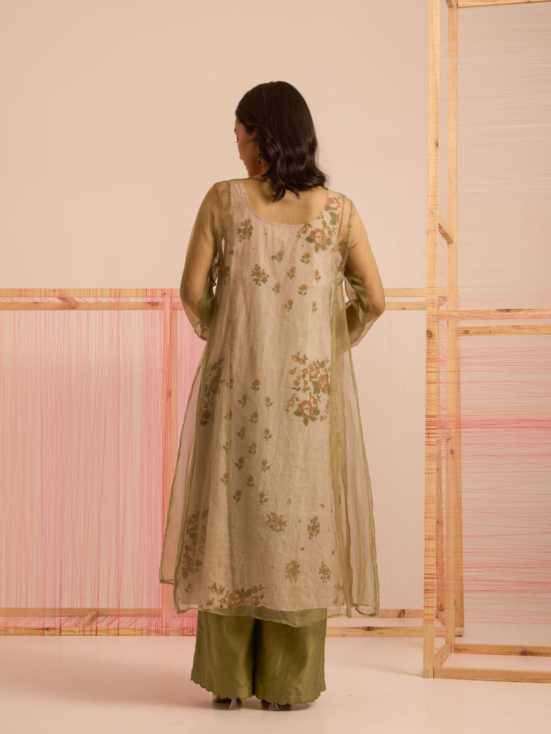 Gulrez Organza Kurta Set