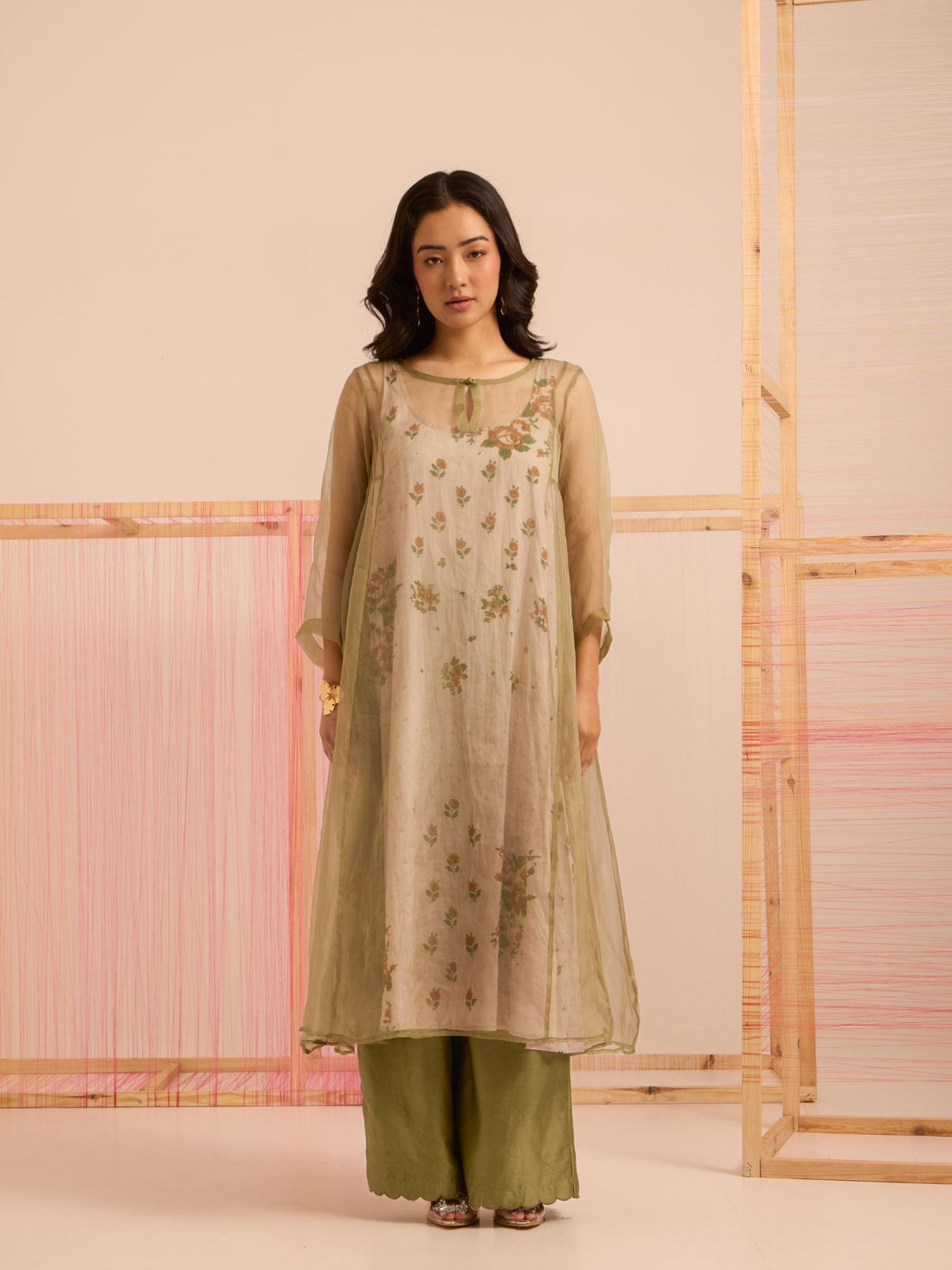 Gulrez Organza Kurta Set