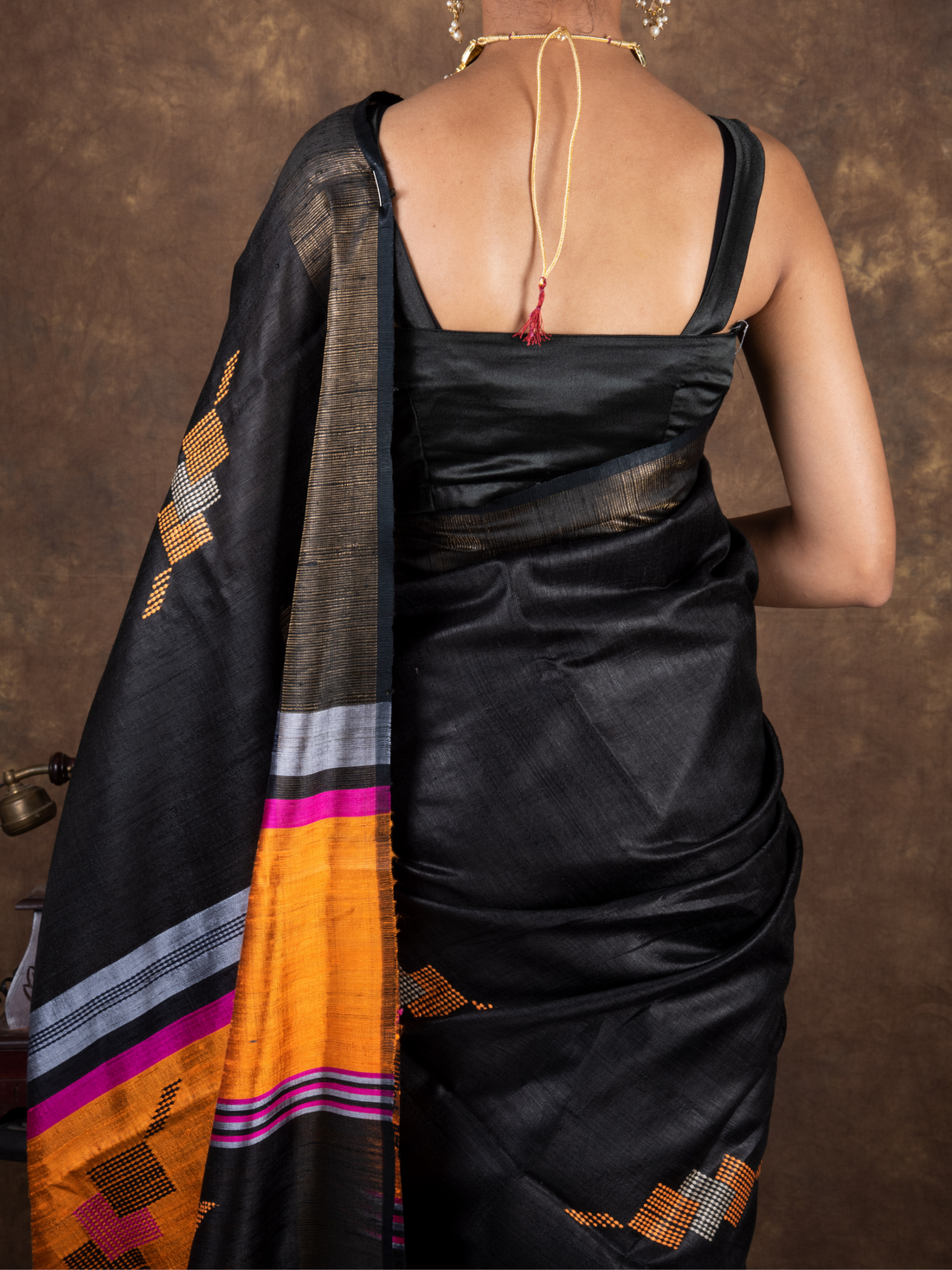 Pure Mulberry Dupion Handloom Silk Saree