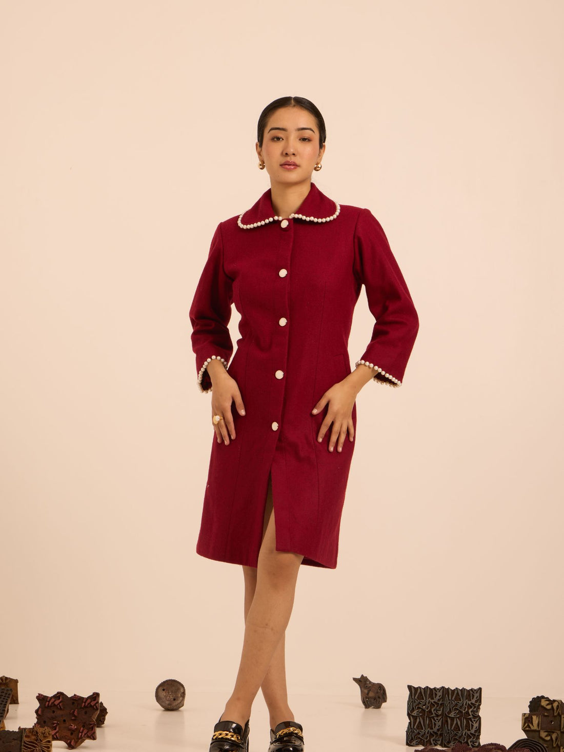 Crimson Moonlight Winter Jacket