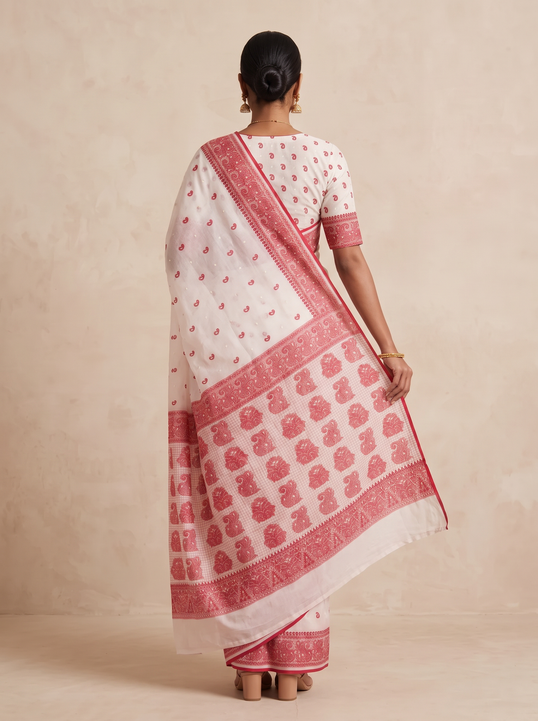 SARNA JOOHI BUTA SAREE(COTTON WEAVE SAREE-6)