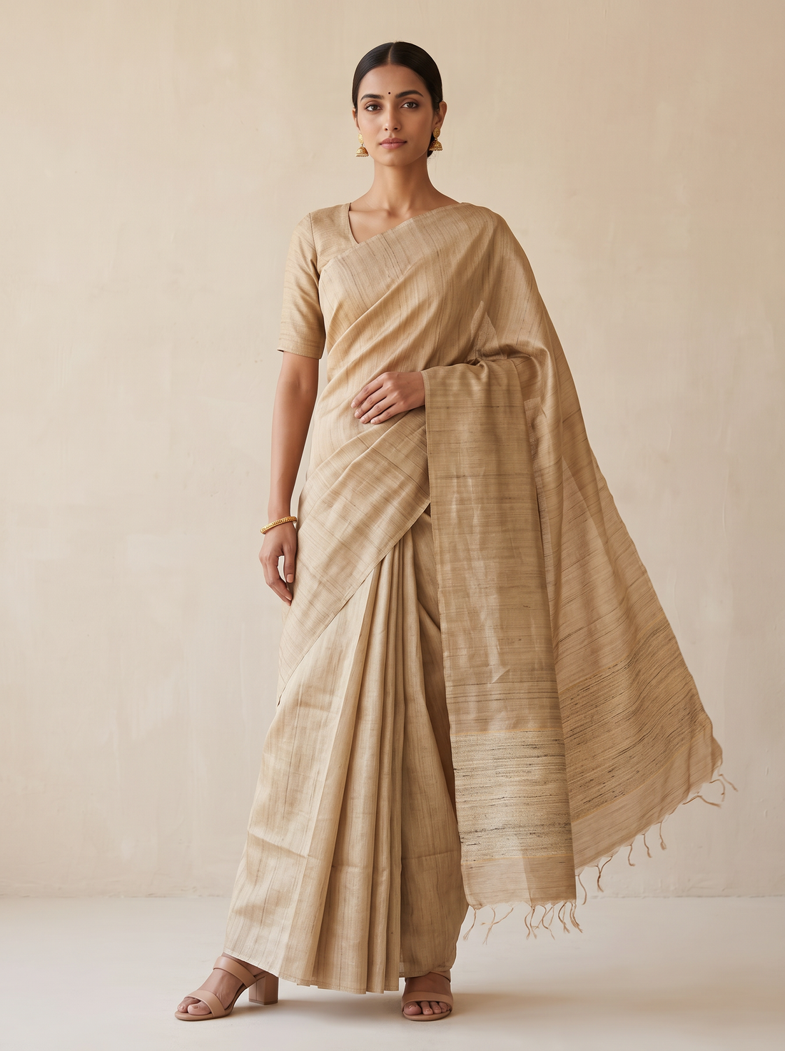 MS-HL PURE TASSAR 473 SAREE 11990